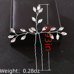 Crystal Hair Pins U-shaped Hairpin Wedding Hair Accessories