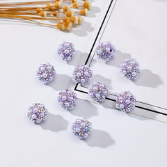 Colorful Pearl Pottery Mud Ball Accessories DIY Jewelry Ornaments Set