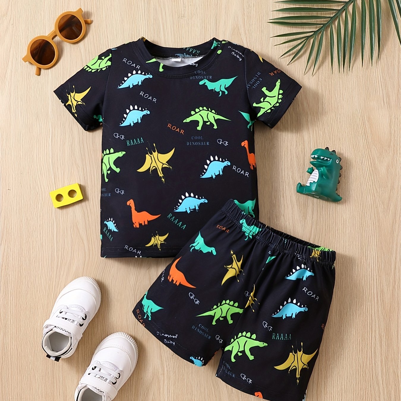 Baby Boys Suit Split T-shirt and Shorts Set