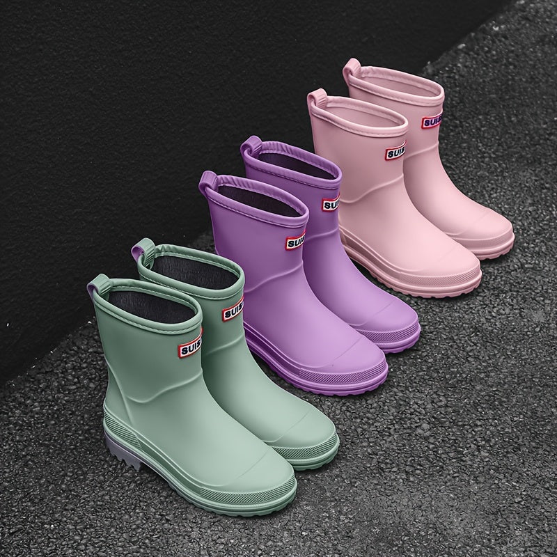 Waterproof Non-slip Rain Boots Comfortable Medium Tube Women's Footwear
