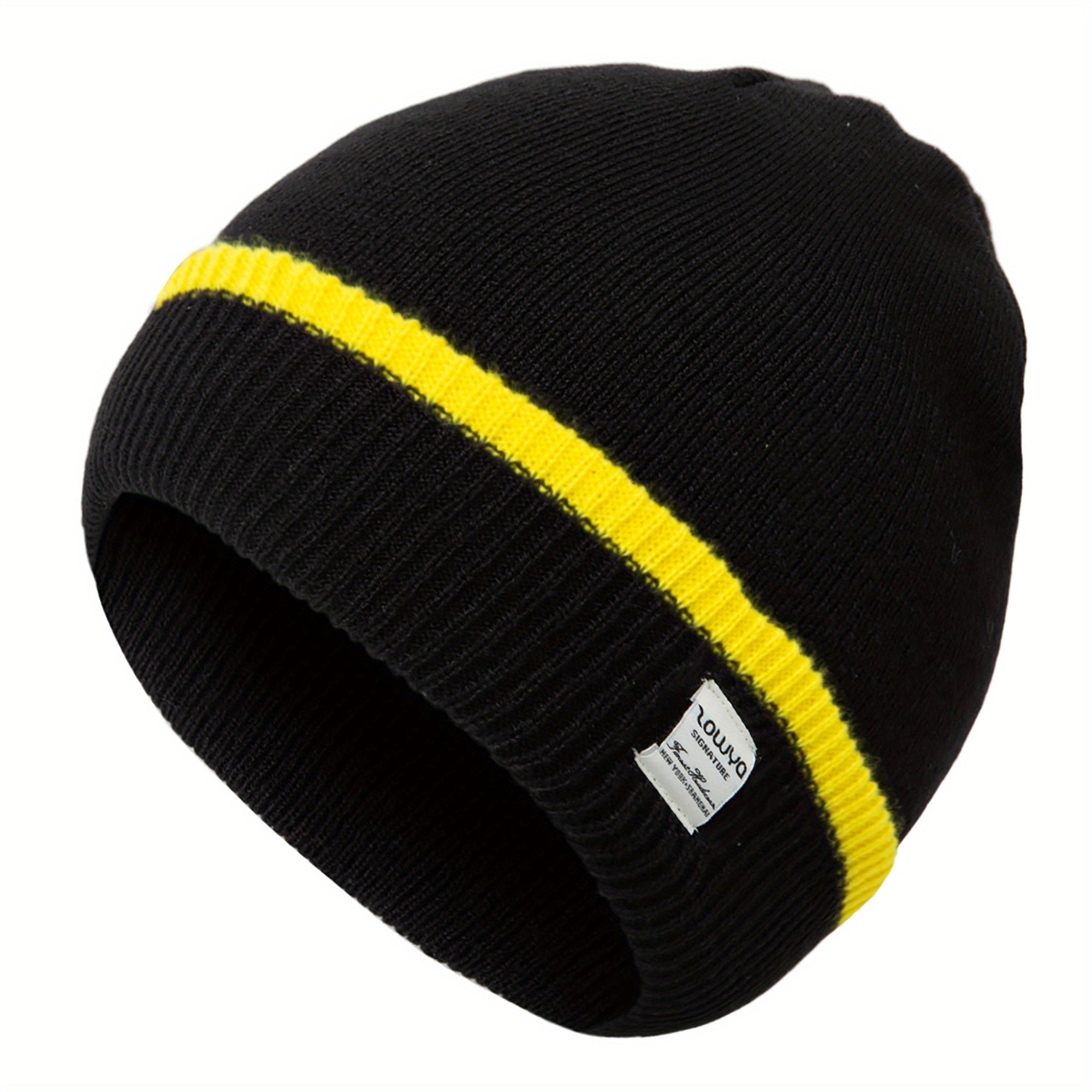 Slouchy Knit Beanie Hat for Winter