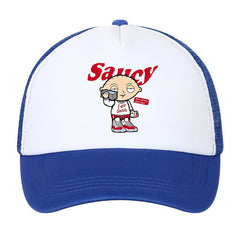 Sunshade Adjustable Baseball Cap with Cartoon Embroidery