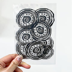 1pc 10 16x15 Transp. Silicone Stamp For Notebook Decoration Hand Account