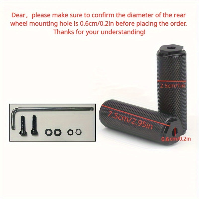 Durable BMX Bike Pegs for 5mm Mounting Diameter - Enhance Riding Experience
