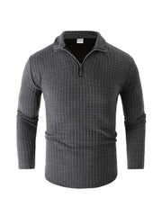 Men's Stand Collar Zip Sweatshirt