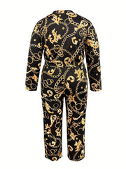 Chain & Baroque Print 2 Piece Set