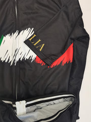 Abstract Flag Pattern Men's Cycling Jersey - Long Sleeve Sportswear