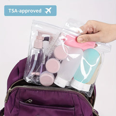 17pcs Travel Bottles Set Cosmetics Shampoo Conditioner Lotion Subpackage