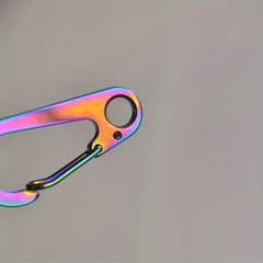 4pcs Stainless Steel Spring Buckle Keychain for Outdoor Camping