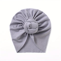 Warm Soft Hat Flower Elastics Turban Hat For 0-3 Years Baby