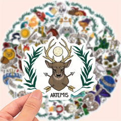50pcs Greek Mythology Vinyl Stickers for Laptops Water Bottles Helmets & More