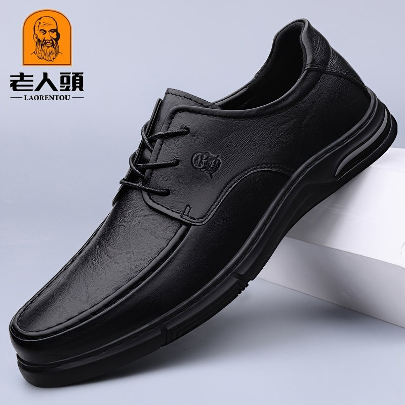 Men's Derby Shoes Lace up Front Dress Shoes For Men Business Formal Wedding Tie