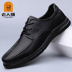 Men's Derby Shoes Lace up Front Dress Shoes For Men Business Formal Wedding Tie