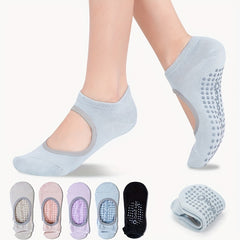 Women's Yoga Socks Anti Skid Non Slip Floor Slippers with Grips