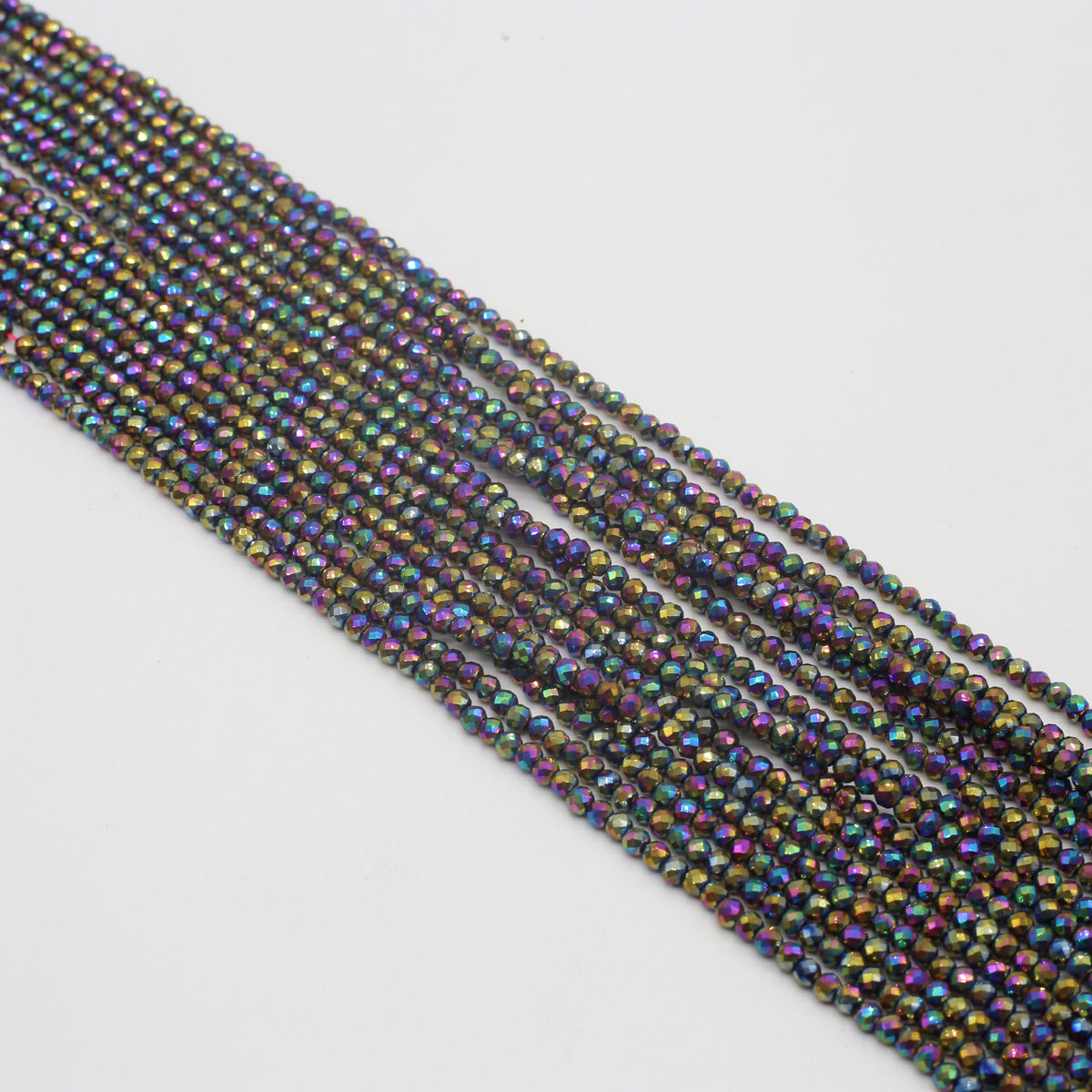 Colorful Spinel Painted Faceted Small Beads Beaded Length 15''