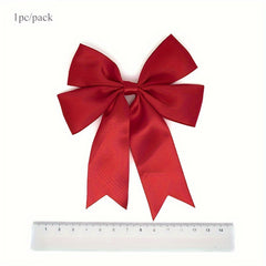 1pc DIY Polyester Ribbon Swallowtail Large Bow Red Gift Packaging Accessories