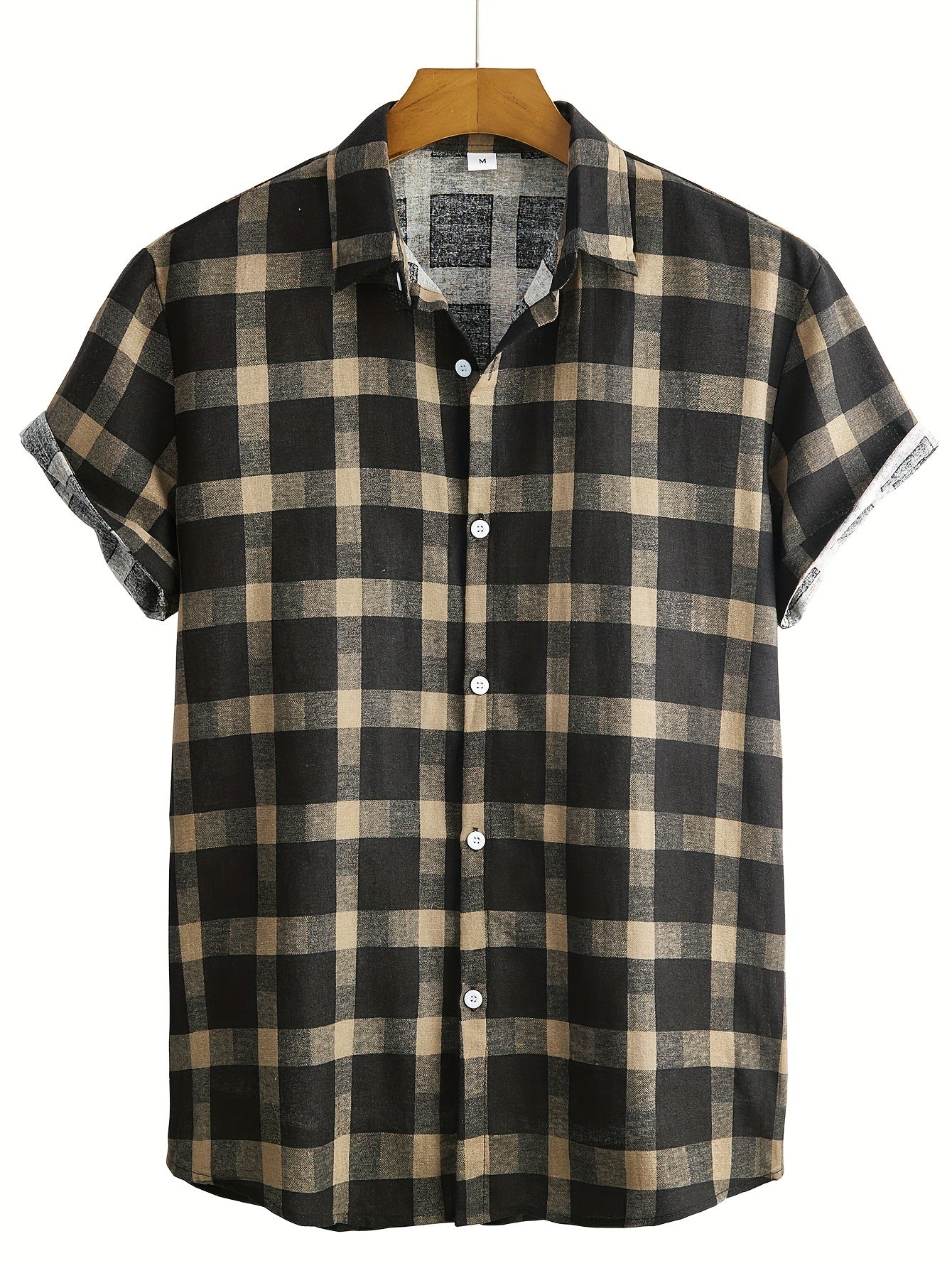 Men's Retro Ethnic Print Camp Collar Bowling Shirt