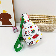 Kids Cartoon Bunny Crossbody Chest Bag for Ages 1-6