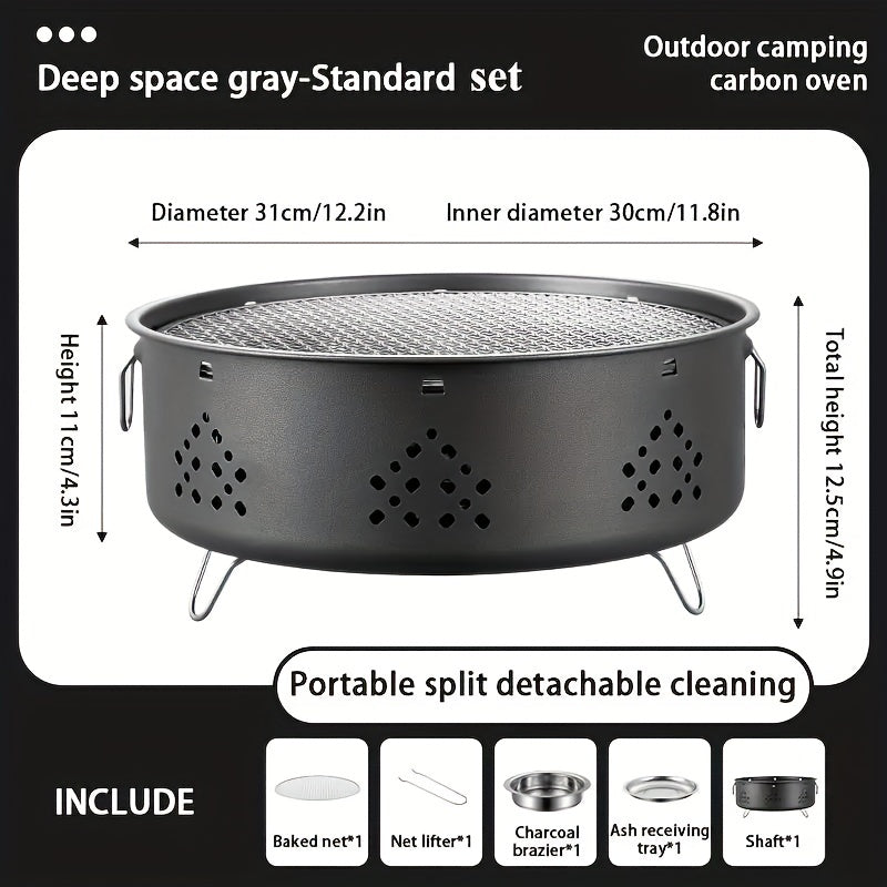 Portable Folding BBQ Grill for Camping and Picnic