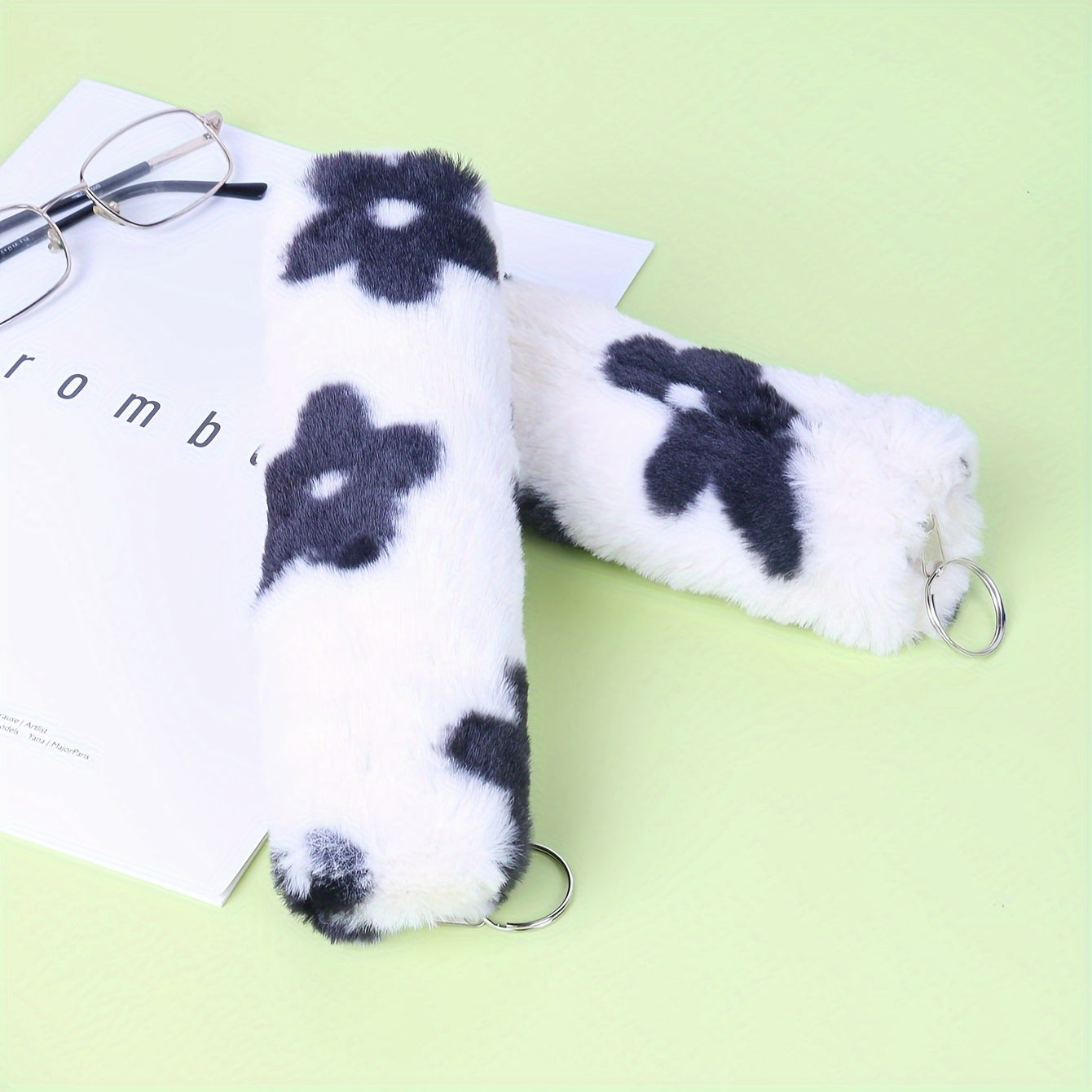 Flower Plush Student Pencil Case