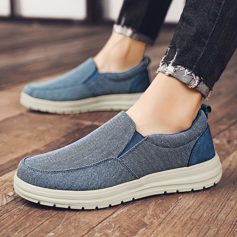 Men's Canvas Loafer Shoes Slip On Sneakers Spring Summer