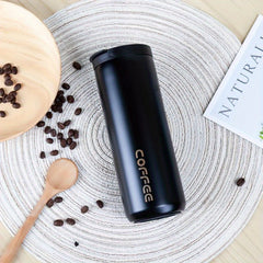 500ml Stainless Steel Insulated Coffee Cup Water Bottle for Outdoor
