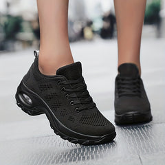Women's Casual Dance Shoes Air Cushion Weaving Sneakers Arch Support