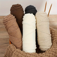 2pcs 100 Worsted Acrylic Crochet Yarn 3mm Thickness Easy To Handle