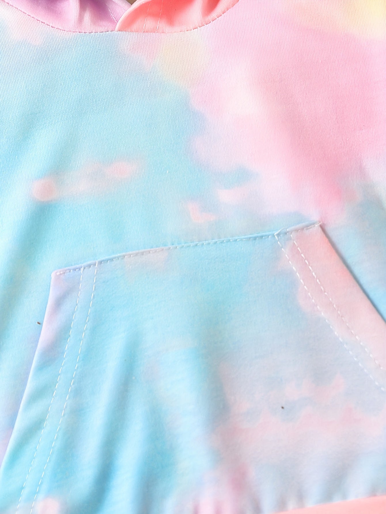 Toddler Girls Tie Dye Hoodie Pants Set