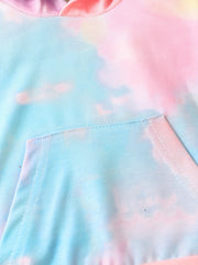 Toddler Girls Tie Dye Hoodie Pants Set