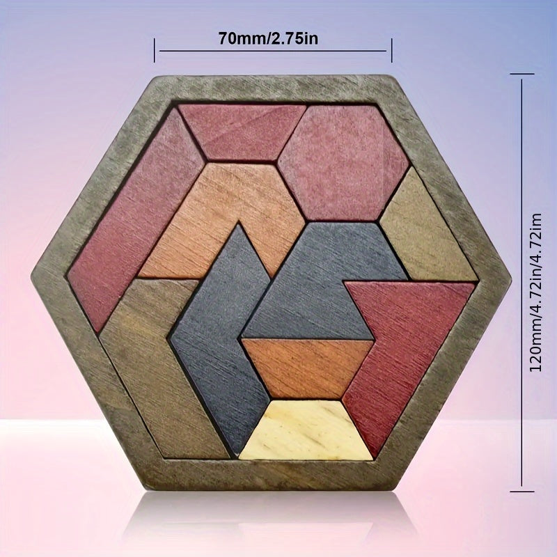 Wooden Octagonal Puzzle Toy for Family Interaction