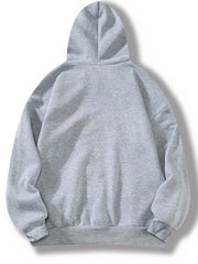 Jesus Print Hoodies Drawstring Kangaroo Pocket Sweatshirt