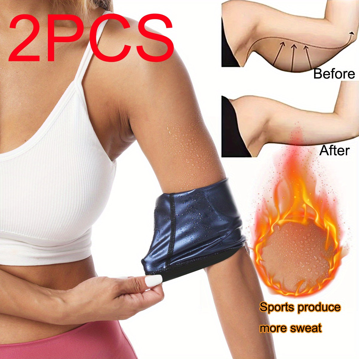 Arm Trimmers Sauna Sweat Arm Bands Arm Shaper Wraps Arm Trainer Sleeves