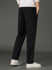 Men's Solid Slim Straight Casual Pants