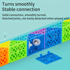 Educational Snake Cube Toy SENGSO 24 Segment Fidget Snake Cube Puzzle Toy