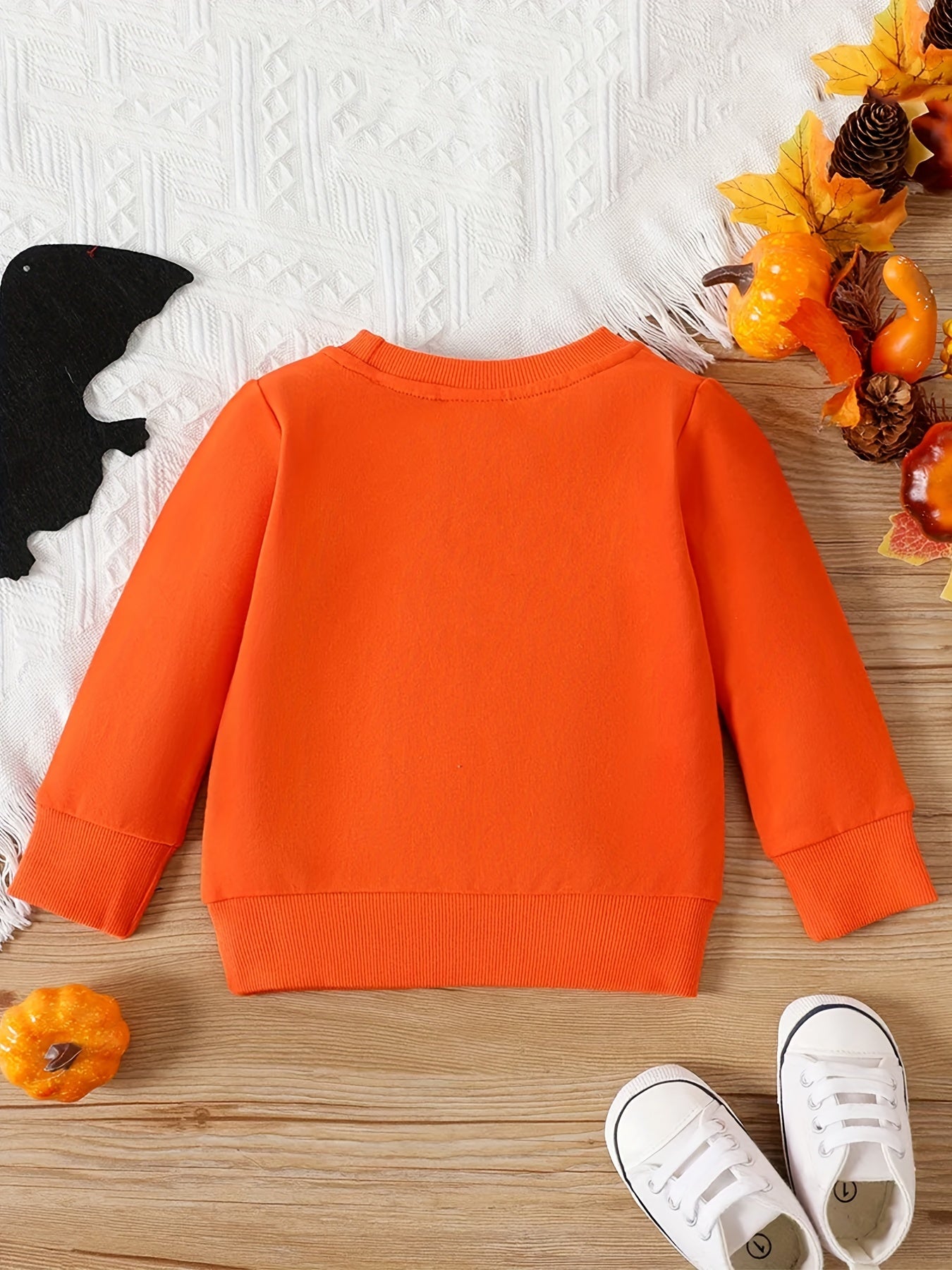 Baby Pumpkin Smiling Face Sweatshirt Kids Top