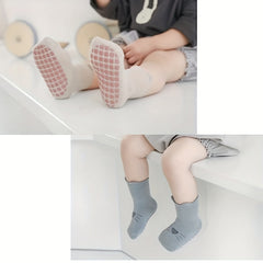 5 Pairs Baby Cotton Blend Floor Socks Animal Cartoon Non slip Breathable