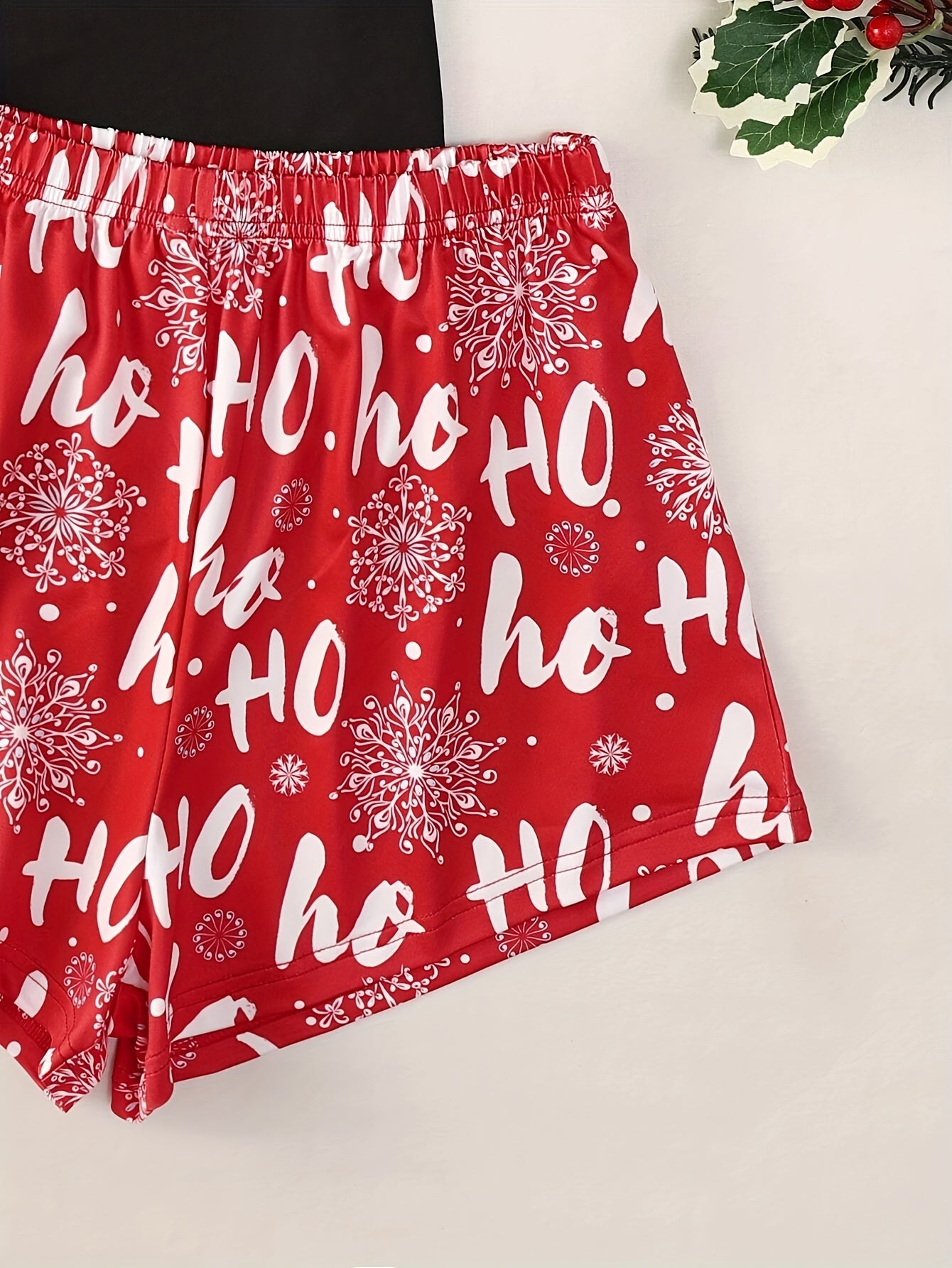 Christmas Loungewear Set Top & Shorts Women's Loungewear