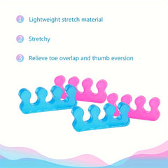 4pcs Women's Pedicure Toe Separator Toe Pad Overlapping Toe Corrector