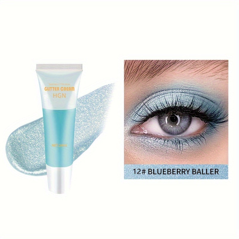 Colorful Glitter Liquid Eyeshadow Stick Cream Purple Makeup