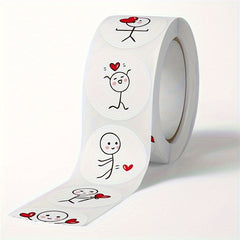 1500 Love Labels Stickers Wedding Holiday Gift Decoration Sealing Scrapbooking