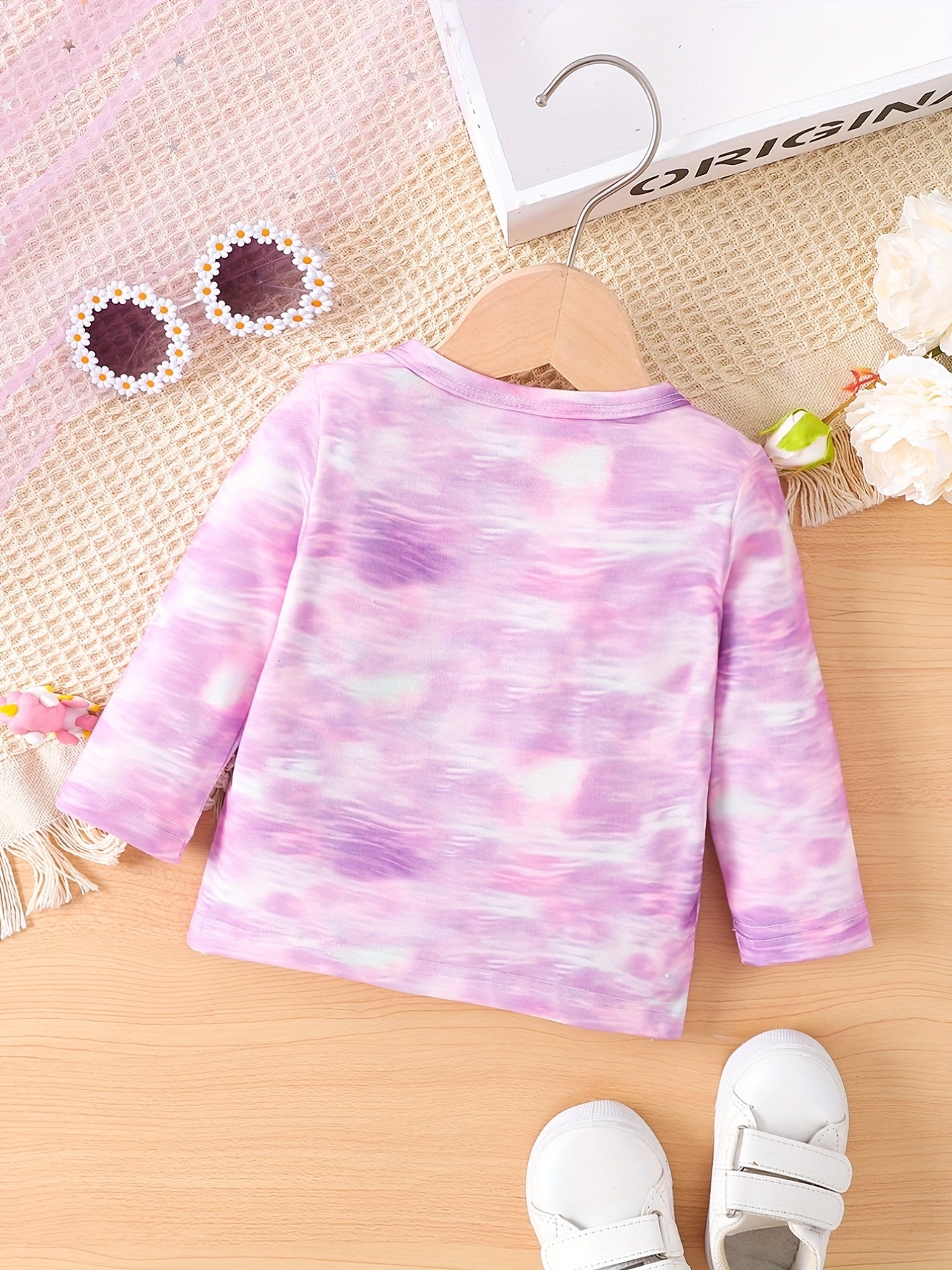Toddler Baby Girls Horse Print Pullover Long Sleeve Top
