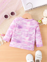 Toddler Baby Girls Horse Print Pullover Long Sleeve Top