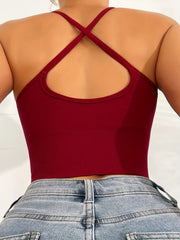 Argyle Solid Wireless Bra Comfy & Breathable Yoga Sports Bra Women's Lingerie