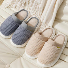Men's Warm Fleece Slippers Home Shoes