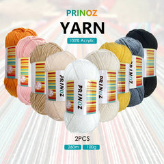 4Ply Crochet Yarn 50g 1.76oz 130m 142yd (2pcs)