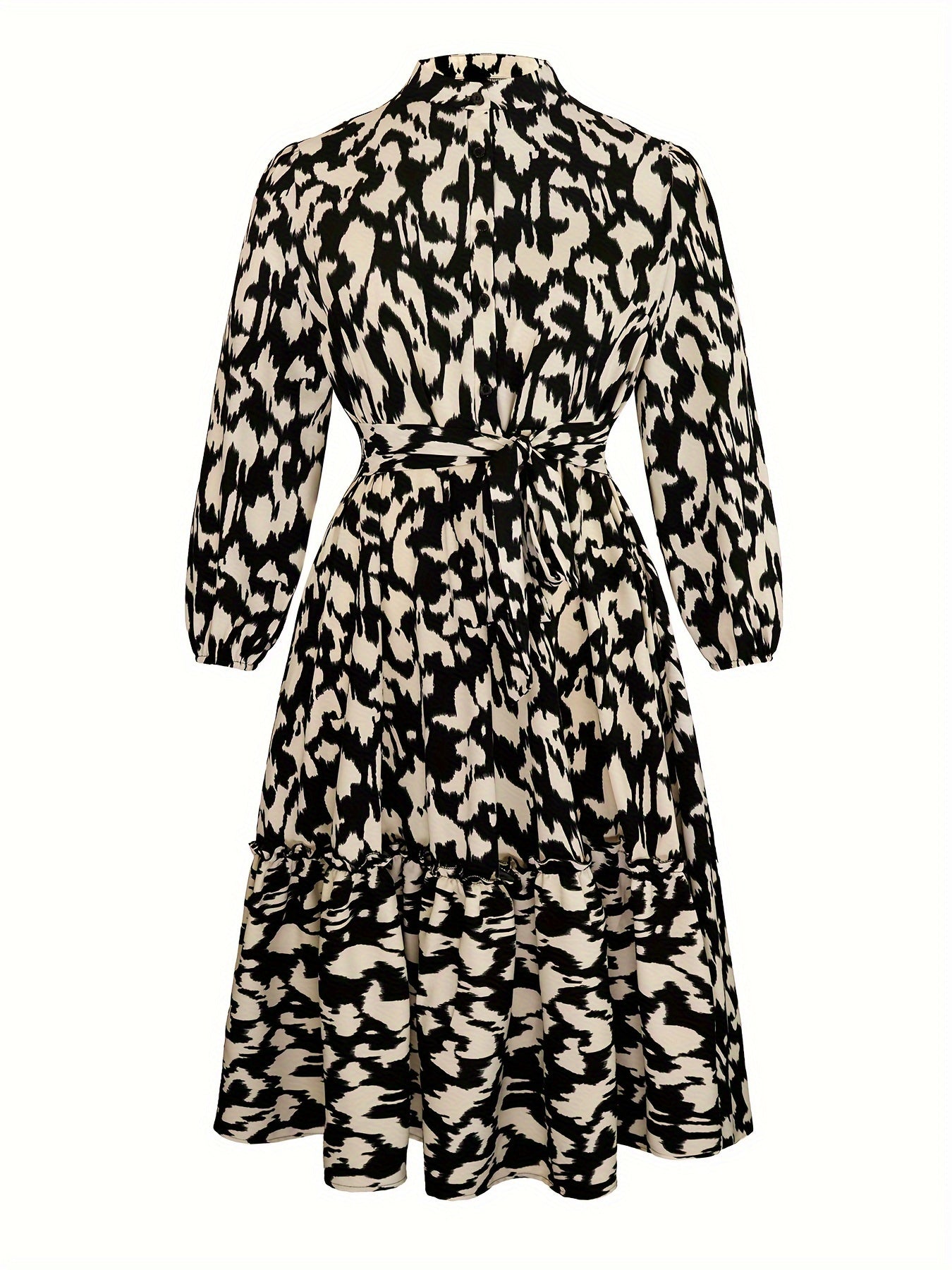 Leopard Print Button Up Shirt Dress
