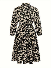 Leopard Print Button Up Shirt Dress