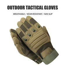 Outdoor Military Full Finger Gloves Anti Slip Motorcycle Riding Gloves