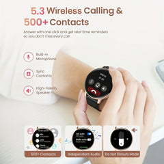 Women's Health Smartwatch IP67 Waterproof 19 Sports Music 5.3 Calling